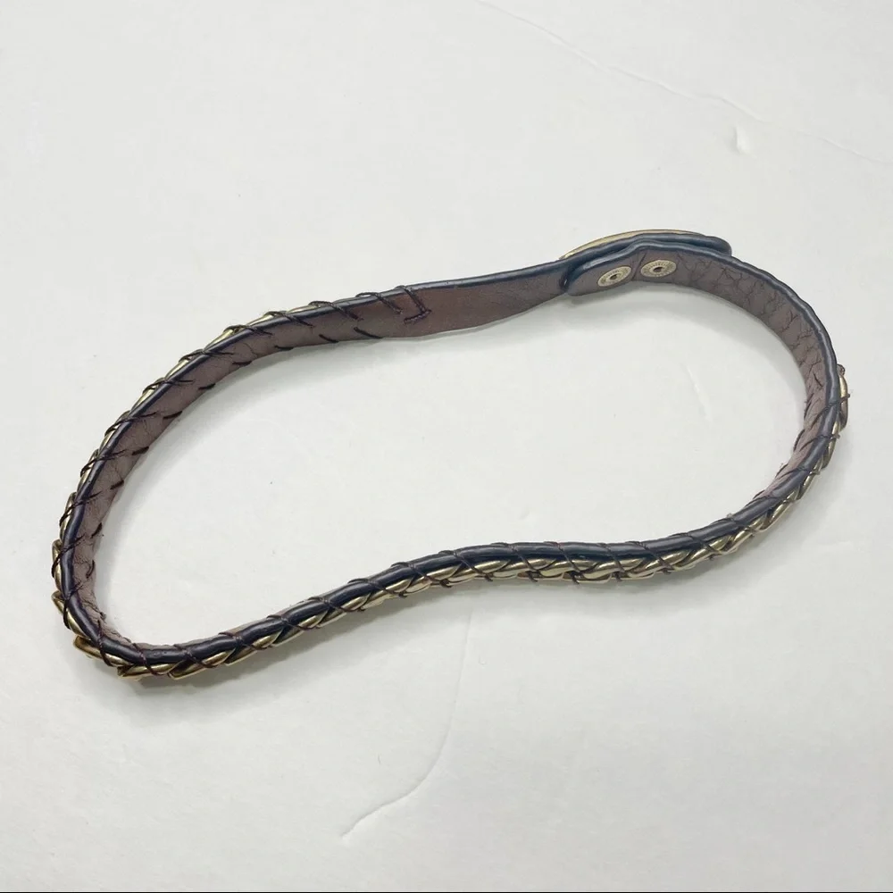 Michael Kors Leather Chain Wrap Bracelet in Brown Gold - Picture 5 of 5